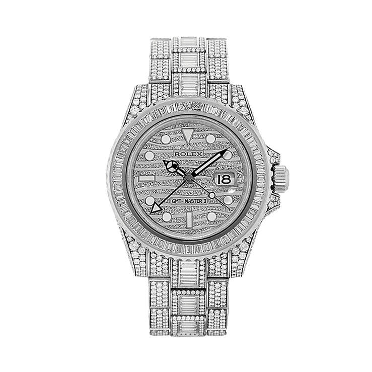 Часы Rolex  Gmt Master Ii Custom Diamonds  116710 FIX