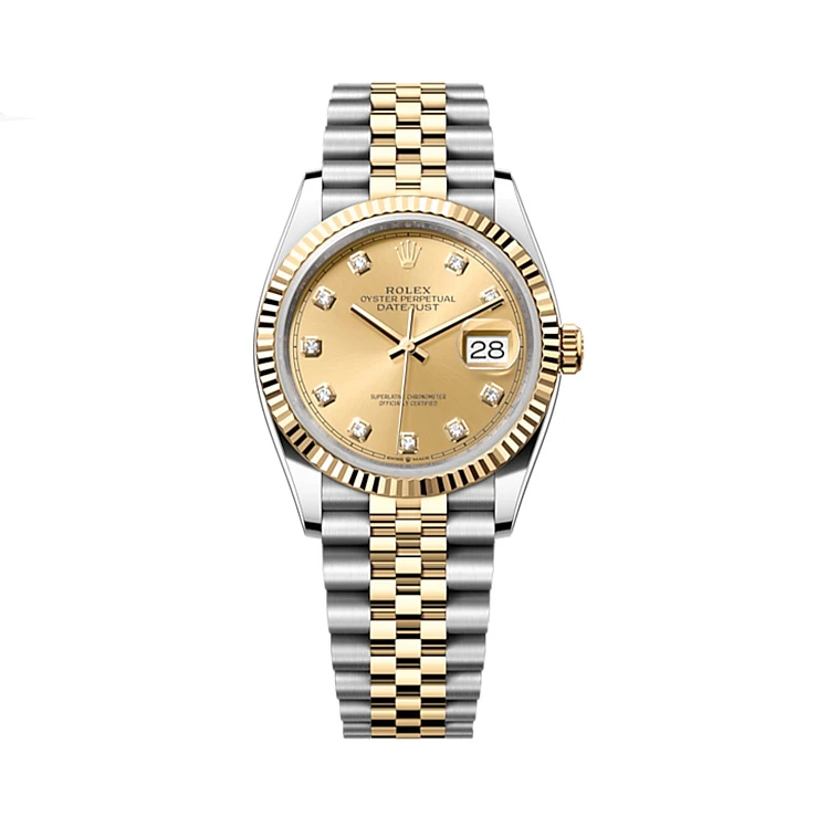 Часы Rolex  Datejust Champagne Diamond Dial  126233-0017