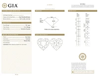 Украшение GIA  Серьги с бриллиантами 1,00/1,01 ct. (Heart Diamonds)   