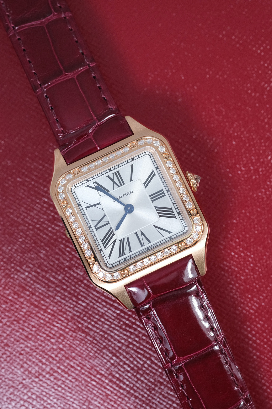 Часы Cartier  Santos-Dumont Rose Gold  WJSA0017