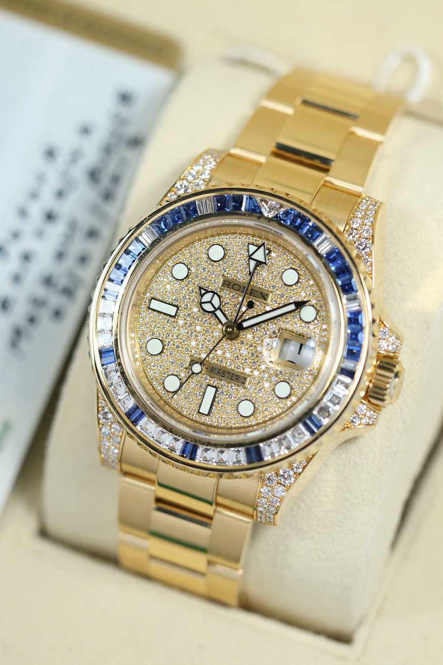Часы Rolex  Rolex GMT Master II Sapphires Diamonds   116758SA