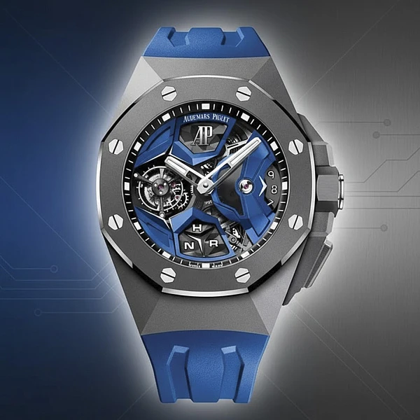 Часы Audemars Piguet  Royal Oak Concept Flying Tourbillon GMT BLUE  26589IO.OO.D030CA.01