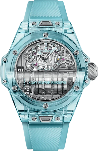 Заказать Hublot  Big Bang Mp-11 Power Reserve 14 Days Water Blue Sapphire  911.JL.0129.RX
