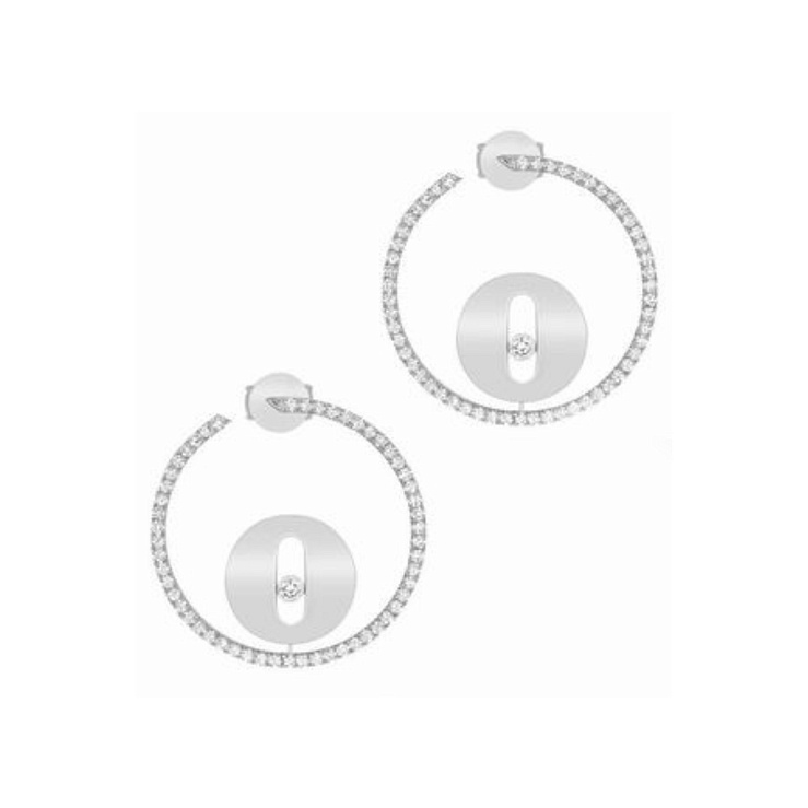 Украшение MESSIKA  Серьги Créoles Lucky Move Sm  07515-WG 