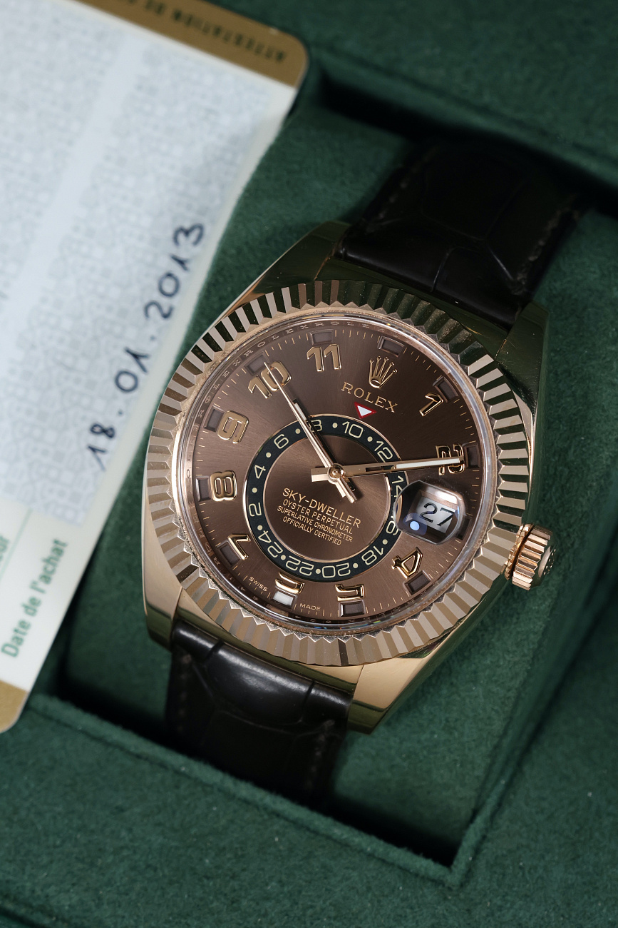 Часы Rolex  Sky-Dweller Everose Gold Brown Dial  326135