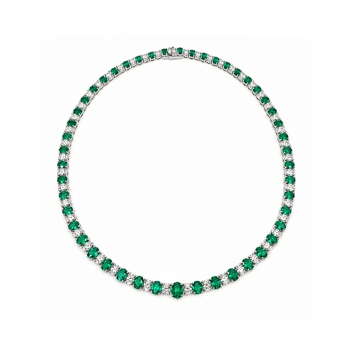 Украшение GRS GemResearch Swisslab  Колье с изумрудами 16,29 ct.   