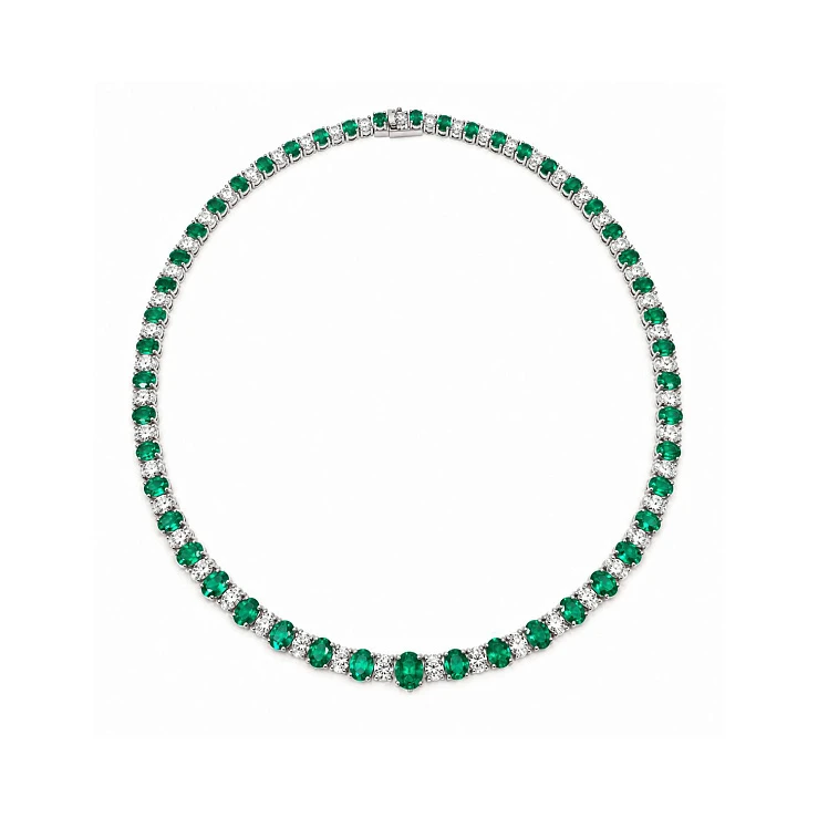 Украшение GRS GemResearch Swisslab  Колье с изумрудами 16,29 ct.   