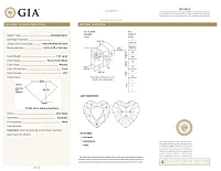 Украшение GIA  Подвеска 1,01 ct. Fancy Vivid Yellow/VS1 "Heart Diamond"   