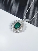 Украшение No Name  Подвеска с изумрудом 1,80 ct.   