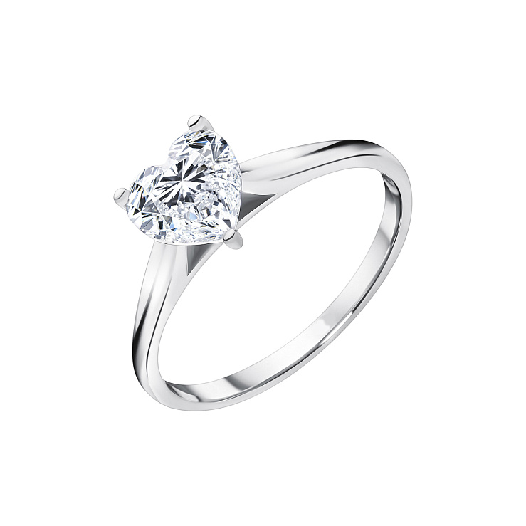 Украшение NO NAME  Кольцо С Бриллиантом 1,01 Ct. H/Vvs2   