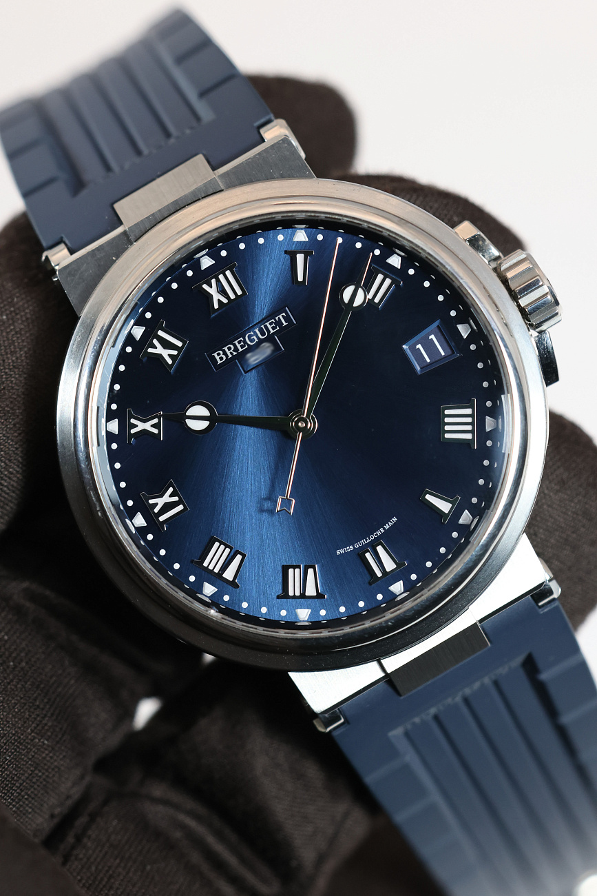 Часы Breguet  Marine Titanium Blue  5517TI/Y1/5ZU