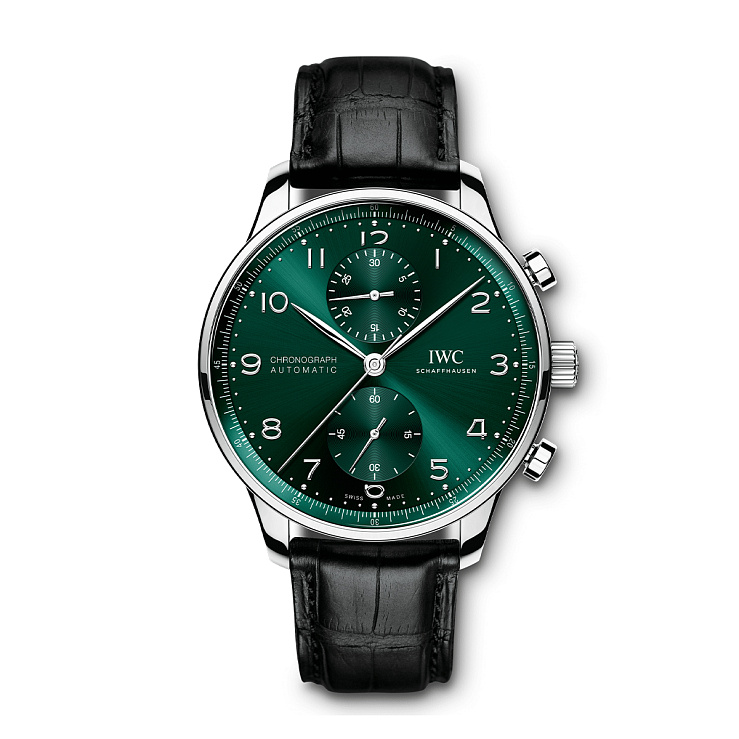 Часы Iwc  Portugieser Chronograph 41Mm Green Dial  IW371615