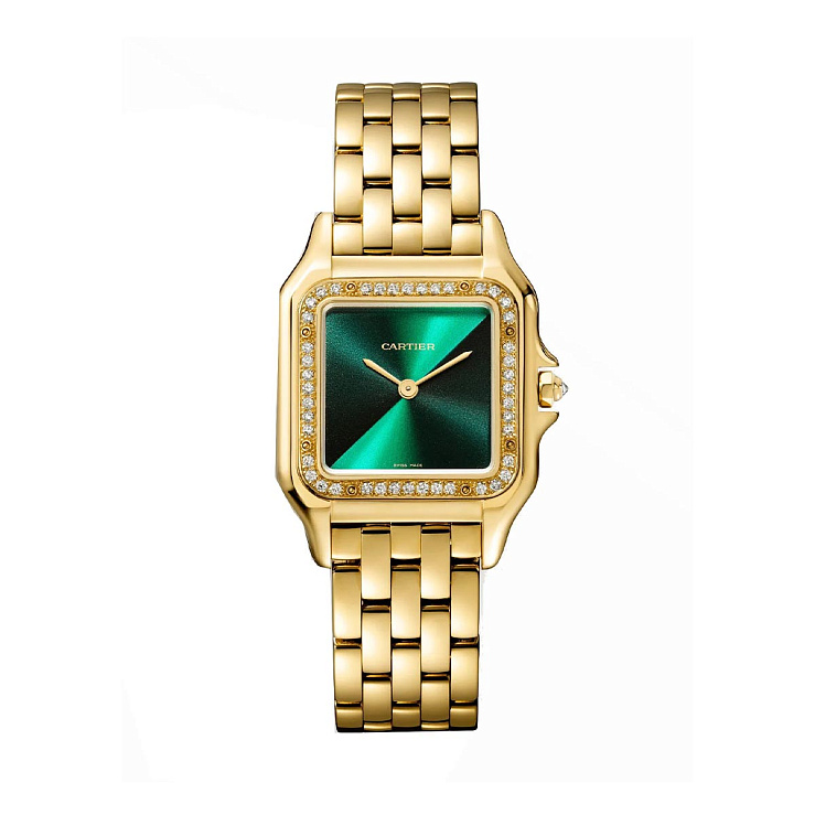 Часы Cartier  Panthere Medium Yellow Gold Diamonds  WJPN0037