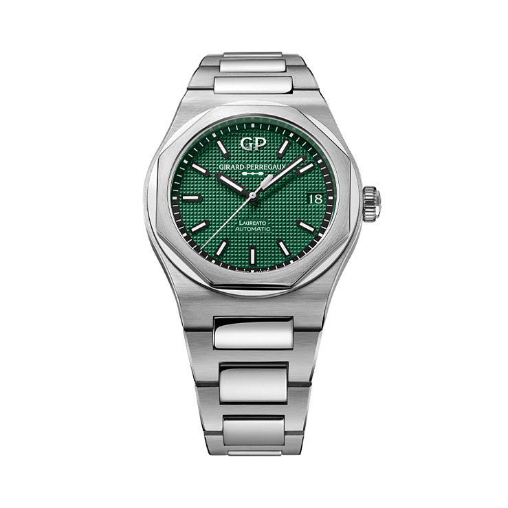 Часы Girard-Perregaux  Laureato Steel Green Dial  81010-11-3153-1CM