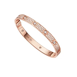 Cartier Love Bracelet, Classic Model, Paved, 10 Diamonds