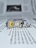 Украшение GIA  Серьги 2,01/2,01 ct. W To X Range/VVS2-VS1   