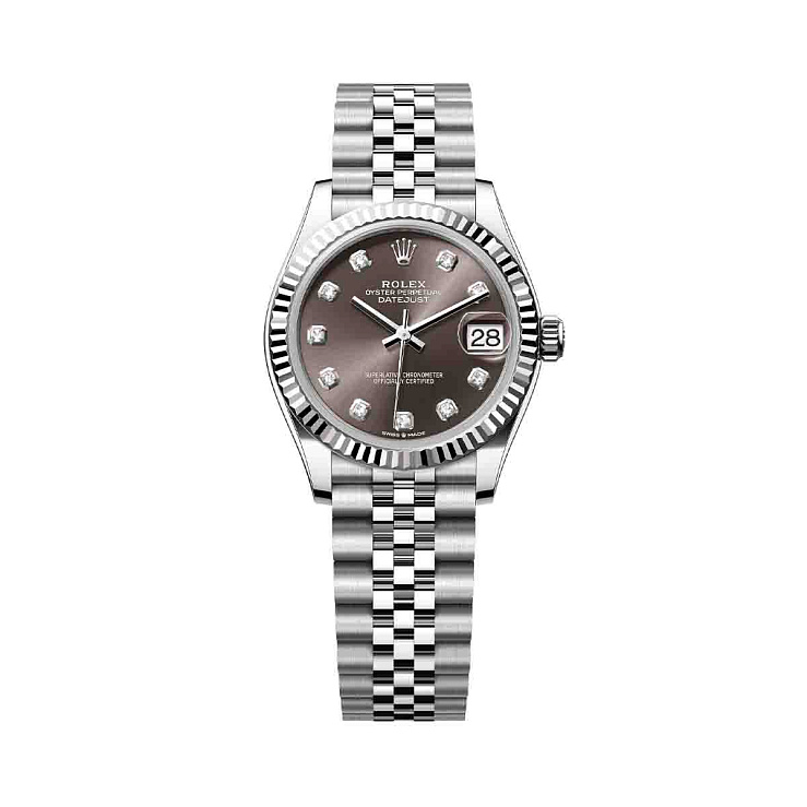 Часы Rolex  Datejust 31mm Grey Dial Diamond Index  278274-0028