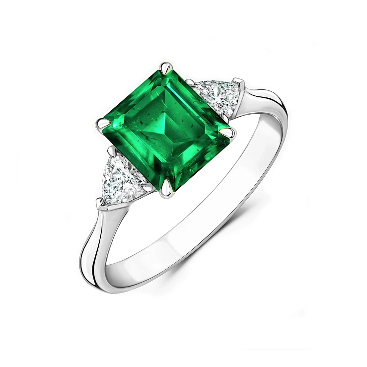 Украшение GRS GemResearch Swisslab  Кольцо с изумрудом 4,81 ct. "Muzo Green" Colombia   