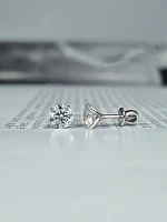 Украшение GIA  Серьги с бриллиантами 0,77/0,77 ct. G/VS1 (3 excellent) "Lucky Number"   
