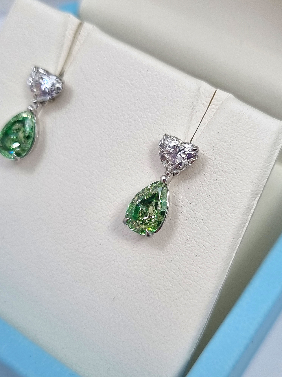 Украшение NO NAME  Серьги С Бриллиантами 1,01/1,07 Ct. Flbgy/Vvs1-Vs1   