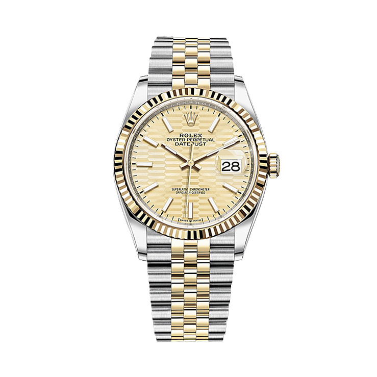 Часы Rolex  Datejust 36Mm Steel & Yellow Gold Fluted Motif  126233-0039