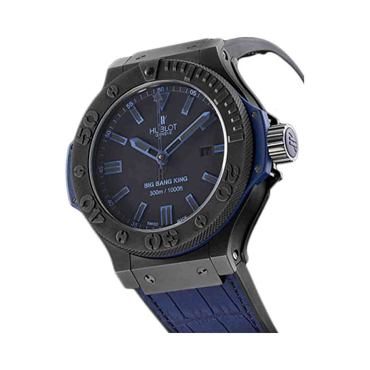 Часы Hublot  Big Bang King All Black Blue  322.CI.1190.GR.ABB09