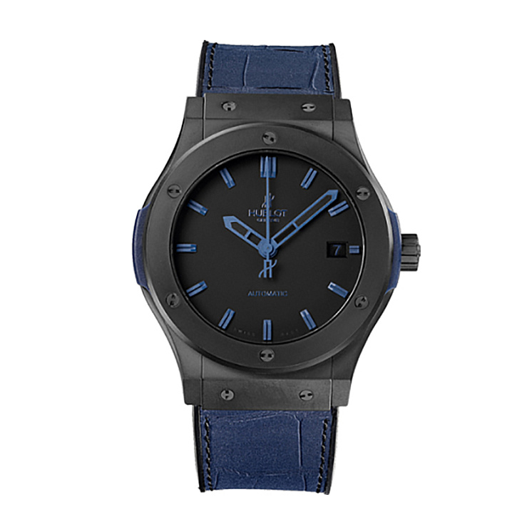 Часы Hublot  Fusion All Black Blue  511.CI.1190.GR.ABB10