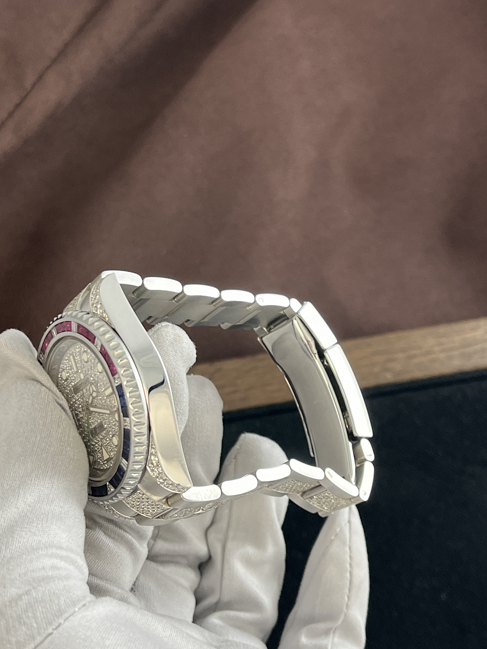 Часы Rolex  Gmt Master Ii Pepsi Custom  116710 FIX