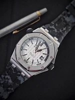Часовой ремешок Audemars Piguet  Ремешок Для Часов Graphite Digi Camo Ap Diver 42Mm Strap  