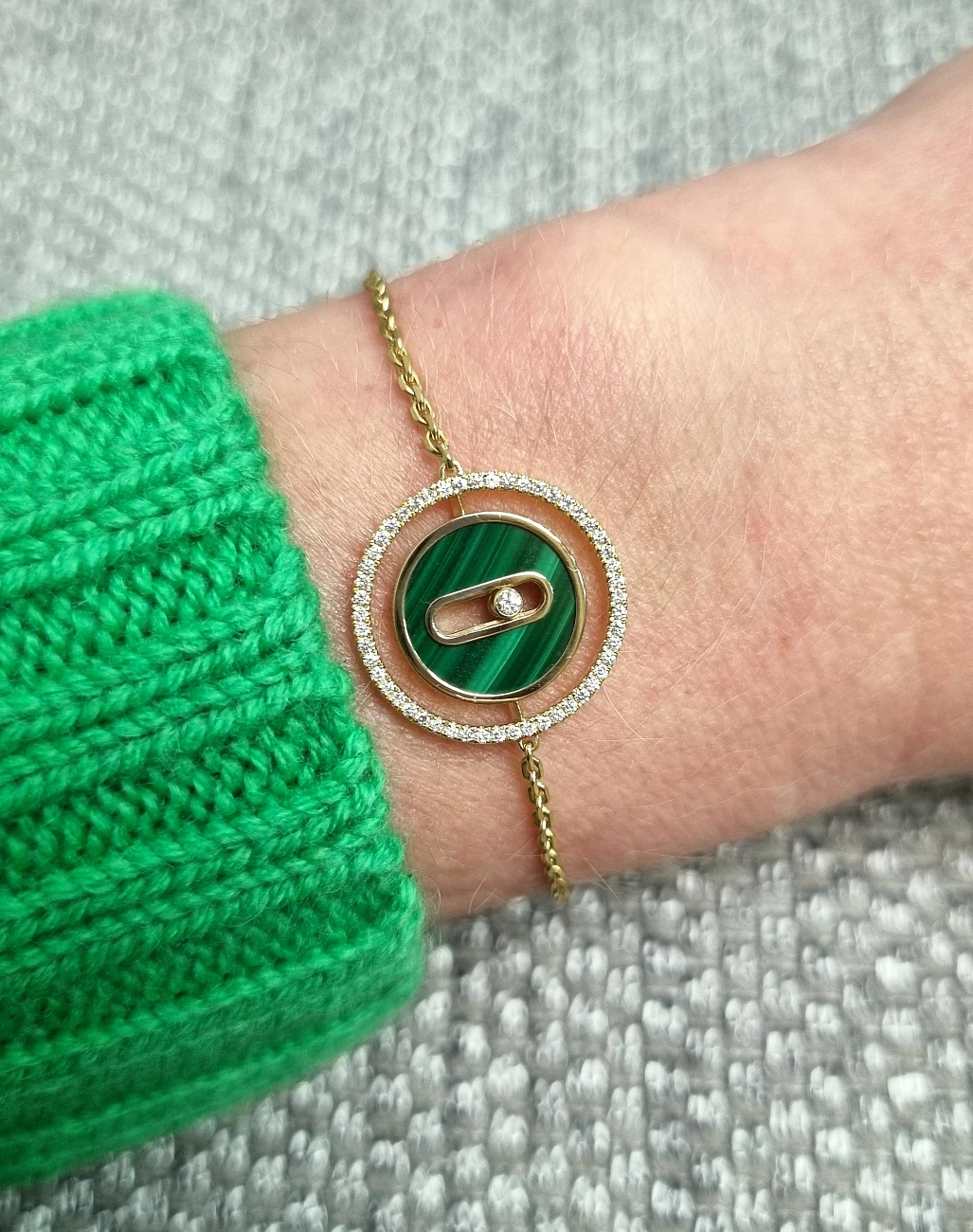 Украшение Messika  Браслет Lucky Move Pm Malachite  11651-YG 