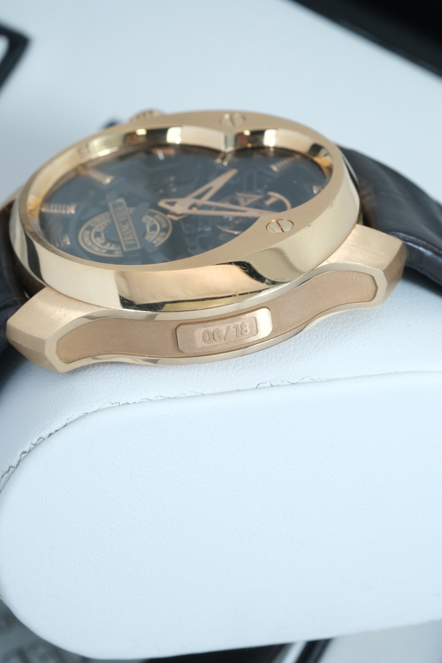 Часы Franc Vila  NEO ALTA Skeleton Rose Gold 47mm Tourbillon  12T.PG.001