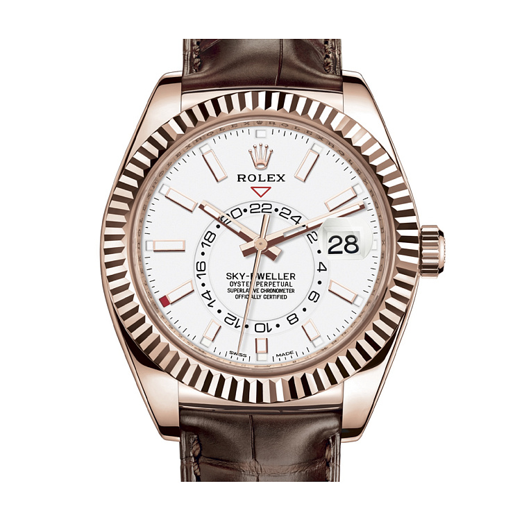 Часы Rolex  Sky-Dweller Everose Gold White Dial  326135